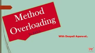 Overloading in Java Method Overloading with Example CORE JAVA Hindi