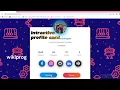 Creating a responsive profile card using html css and js