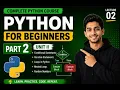 Python Loops While Loop For Loop Lecture 2 Complete Python Tutorial