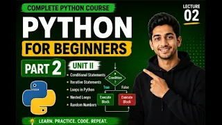 Python Loops While Loop For Loop Lecture 2 Complete Python Tutorial