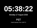 LIVE Pacific Standard Time PST Clock Los Angeles San Francisco Vancouver West Coast Time