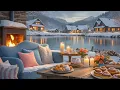Download Lagu Crackling Fireplace \u0026 Smooth Jazz Instrumental🍂 Warm Jazz Music at Cozy Fall Coffee Shop Ambience24