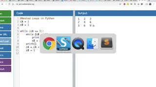 Python Nested Loops Multiplication Table