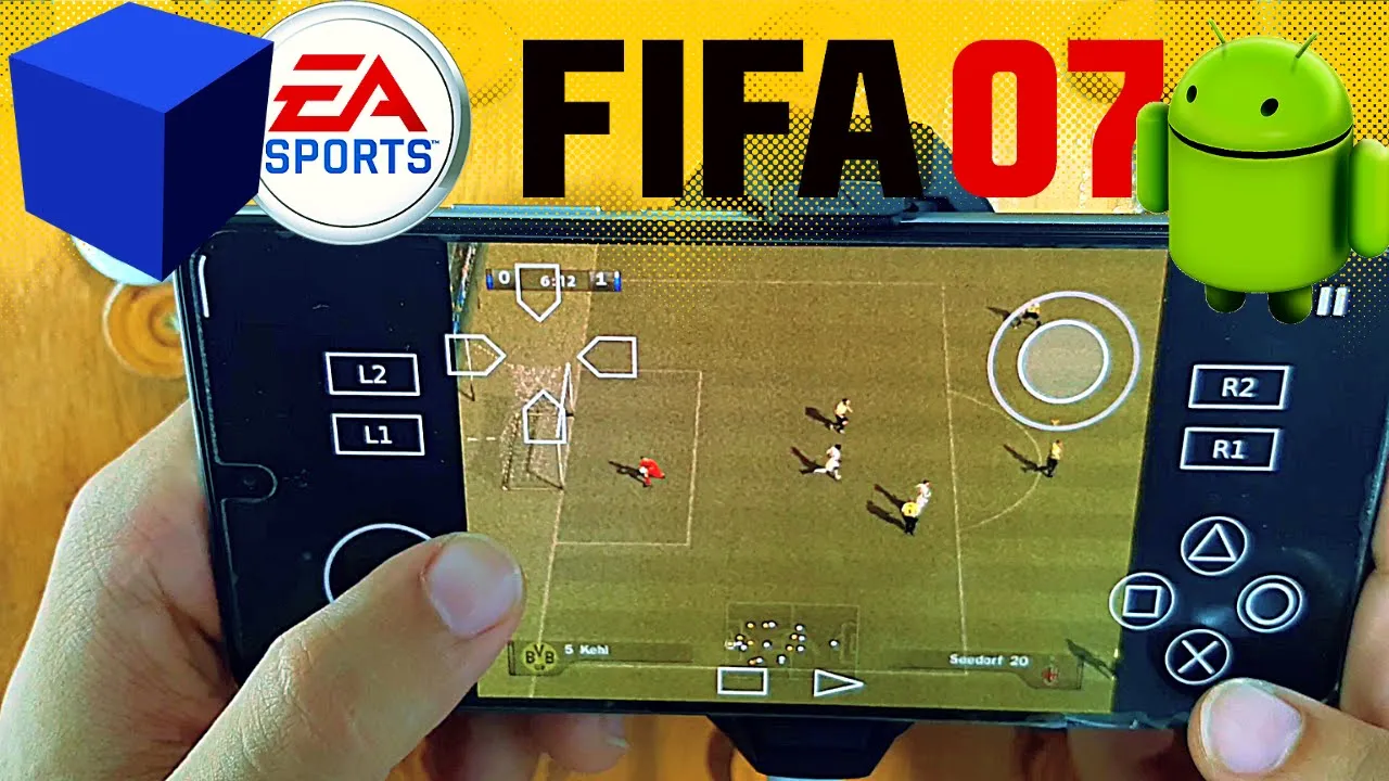 FIFA 07 AetherSX2 - PS2 Emulator Android Gameplay - 2022