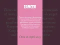 TODAY HOROSCOPE CANCER TODAY HOROSCOPE CANCER 26 APRIL 2023