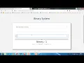 binary calculator WEB APP