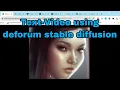 Text to generation using deforum stable diffusion in python