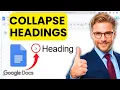 How To Add COLLAPSE HEADING In Google Docs Easy Guide 2025
