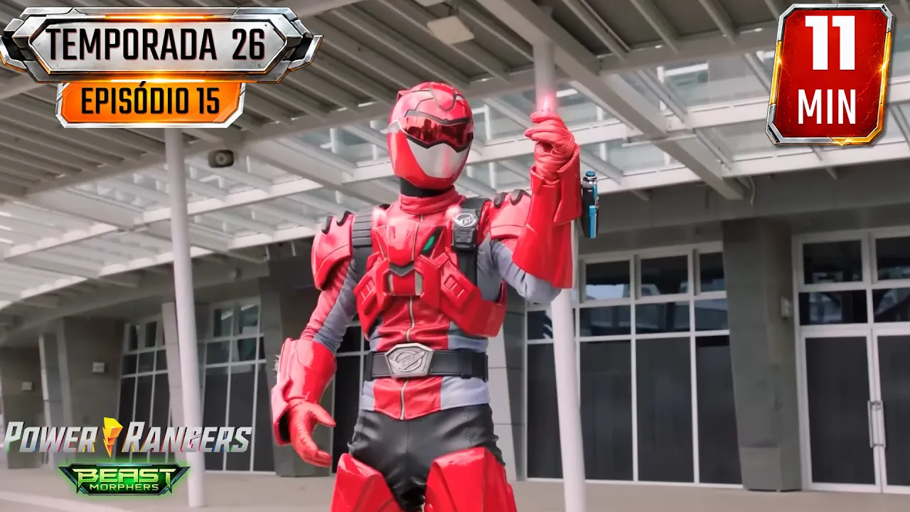 Power Rangers para Crianças | Beast Morphers | VISÃO VERMELHA | Ep.15