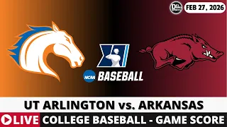 UT ARLINGTON VS ARKANSAS College Baseball Game Score Radio Play-by-Play