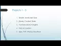 Projects In JavaScript JQuery