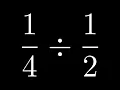Divide the Fractions Example with divided by