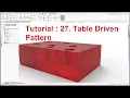 What s New in SOLIDWORKS 2017 Tutorial Table driven Pattern SOLIDWORKS 2018