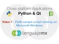 Cross-platform Applications with Python Qt 7 - PyQt sample script
