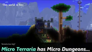This Terraria world is really tiny Can you survive in the Micro Terraria World