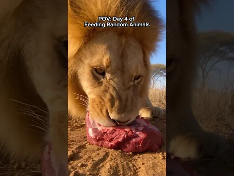 This Lion Almost Ate Me Alive 😳🦁 #animals