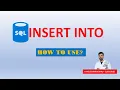 Learn SQL Lesson 6 Insert records in Table Sandesh M Raghav