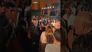 بكاء مايان السيد و عمر رزيق يعد عرض فيلم ولنا في الخيال حب في مهرجان الجونة 