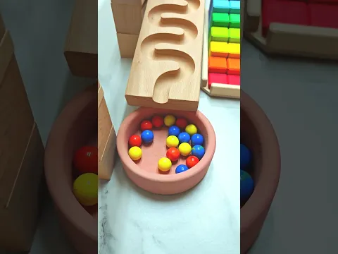 Wooden Marble Run ASMR | Satisfying Shorts