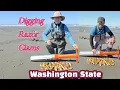 Digging Razor Clams Grayland Beach WASHINGTON STATE