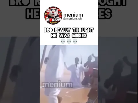 bro really thought he was moses#funny #memes #comedy