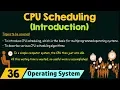 Introduction to CPU Scheduling