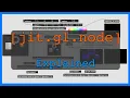 How to use the jit gl node object in