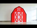 7x7ft Barn Backdrop Stand Birt ay Party Decoration Prop