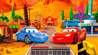 Encuentro el MUNDO de CARS de PLASTILINA en MINECRAFT 😱