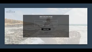 Basic Project BMI Calculator in HTML5 CSS3 Java Script
