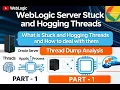 WebLogic Server Stuck and Hogging Threads How to deal with them and Thread Dump Analysis PART - 1