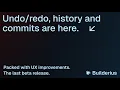 History Commits Undo Opens the Change Commits List Them All