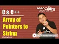 Array of pointers to string Finding length of strings using pointer DSA Basics -