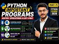 Python Important Programs Matrix List Problems Transpose Addition Part-75