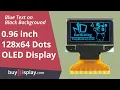 0 96 inch Blue 128x64 OLED Display Panel SPI I2C SSD1306 Controller