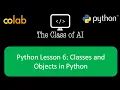 Python Lesson 6 Classes and Objects in Python