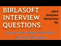 Java Interview Questions from BIRLASOFT You Need to Know