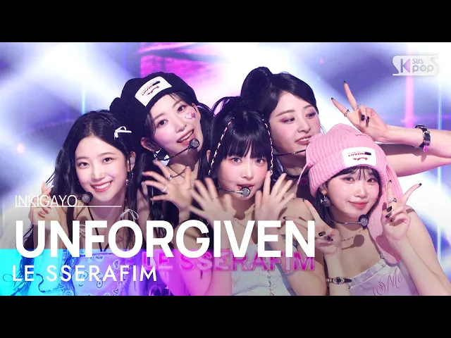 Download MP3 LE SSERAFIM(르세라핌) - UNFORGIVEN (feat. Nile Rodgers) @인기가요 inkigayo 20230521