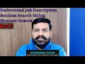 How to understand Job Description Making Boolean string US Recruitment Part 2