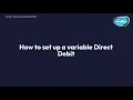 How to set up a variable Direct Debit via my insite Credit billed residents