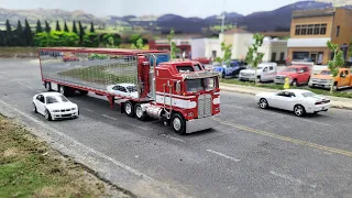 scale The Joy of Semi Trucks cruising Through a Diecast City in Style