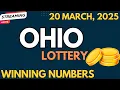 Ohio Midday Lottery Results For - 20 Mar 2025