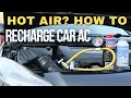 How to Recharge Your Car s AC System - Stop Hot Air R134a R1234YF Freon Refill