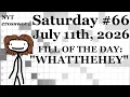 Saturday 26 -