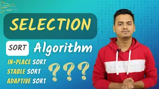 Selection Sort Time and space complexity explained Sorting algorithm for interview