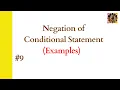 9 Negation of a conditional statement Negation Examples Discrete Mathematics