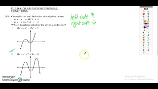 End Behavior of Polynomial Functions JMAP Review Book
