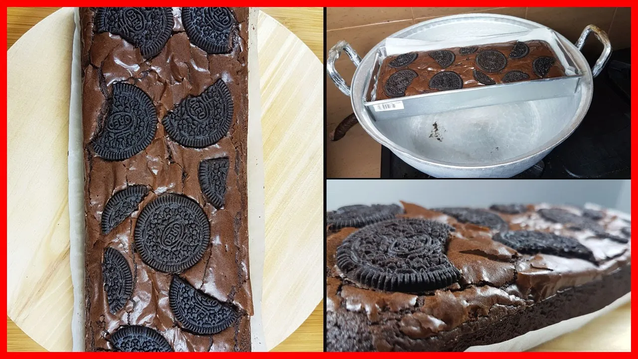 CARA MEMBUAT FUDGY BROWNIES tanpa mixer |Fudgy Chewy Brownie|Resep Brownies Panggang Oven Tangkring. 