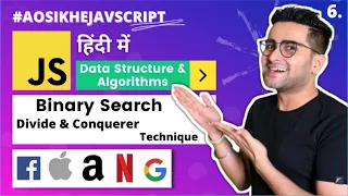 - DS Algorithms Course Divide Conquerer Technique Binary Search Aao