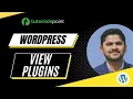 WordPress - View Plugins Tutorialspoint